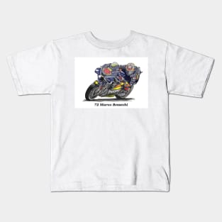 Drawing/Sketching MotoGP Team No 72 Marco Bezzechi Kids T-Shirt